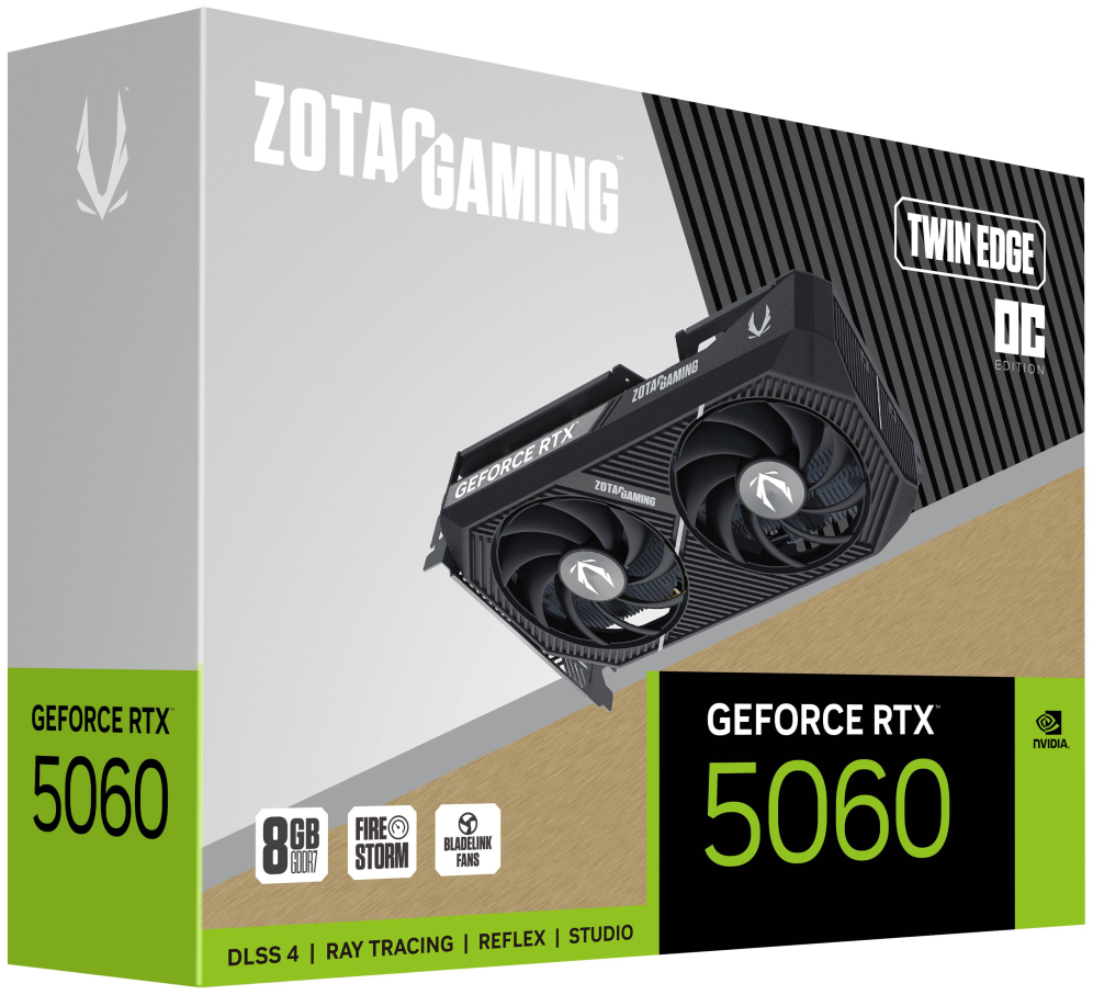TARJETA GRAFICA ZOTAC RTX 5060 TWIN EDGE OC 8GB - detalle