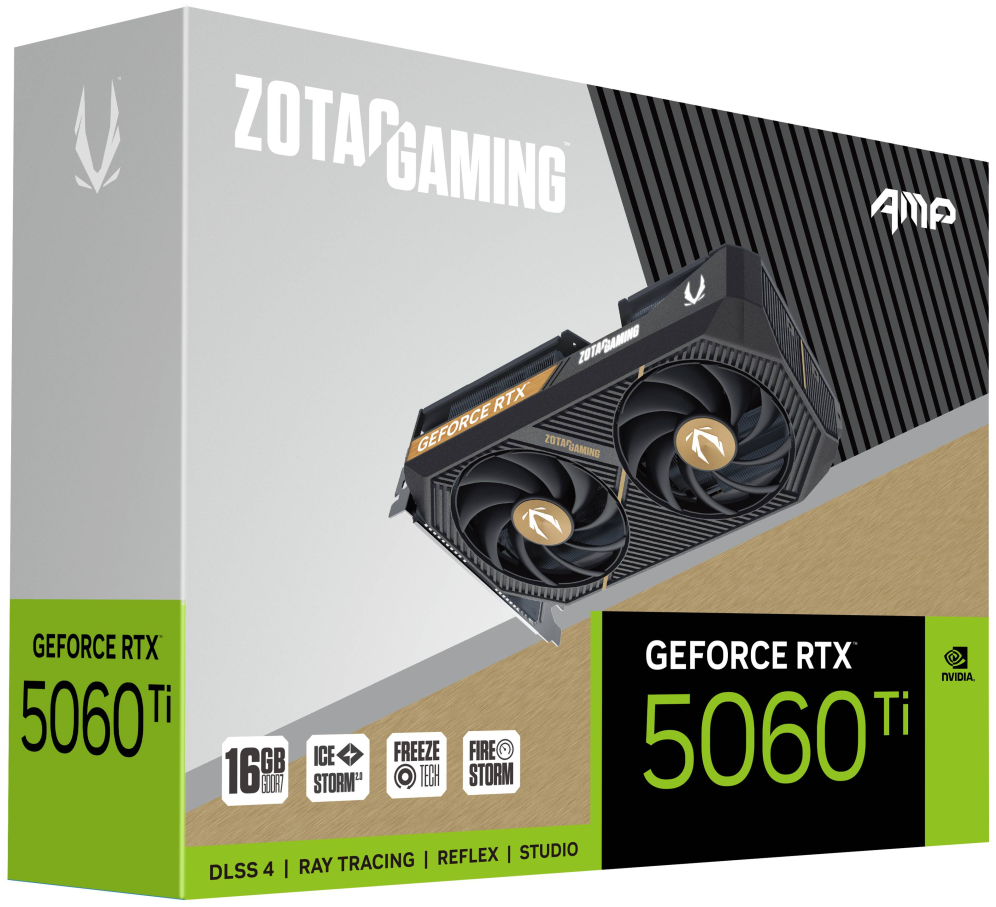 TARJETA GRAFICA ZOTAC RTX 5060TI 16GB AMP 2X - detalle