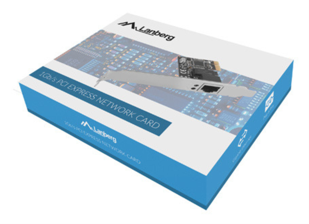 TARJETA RED LANBERG ETHERNET RJ45 PCI-E 1 PUERTO GIGABIT LP - detalle