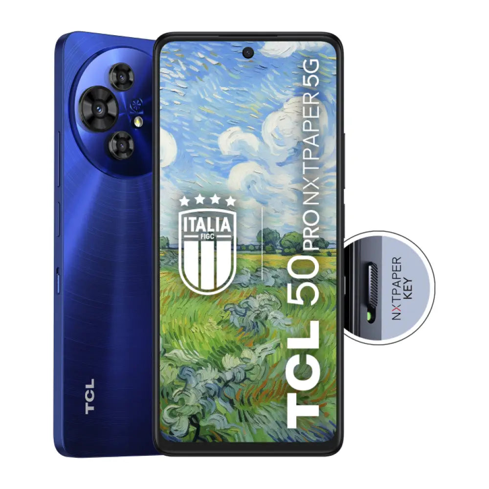 TCL 50 Pro NXTPAPER 5G 17.3 cm (6.8") SIM doble Android 14 USB Tipo C 8 GB 512 GB 5010 mAh Azul