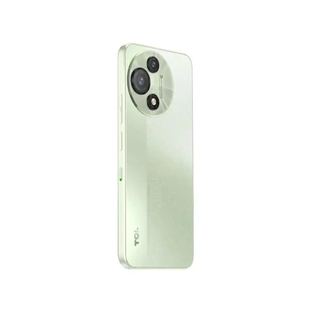 Teléfono inteligente TCL 60 SE NXTPAPER 5G en color verde con pantalla de 6.7" HD+, 8GB RAM, 256GB almacenamiento.