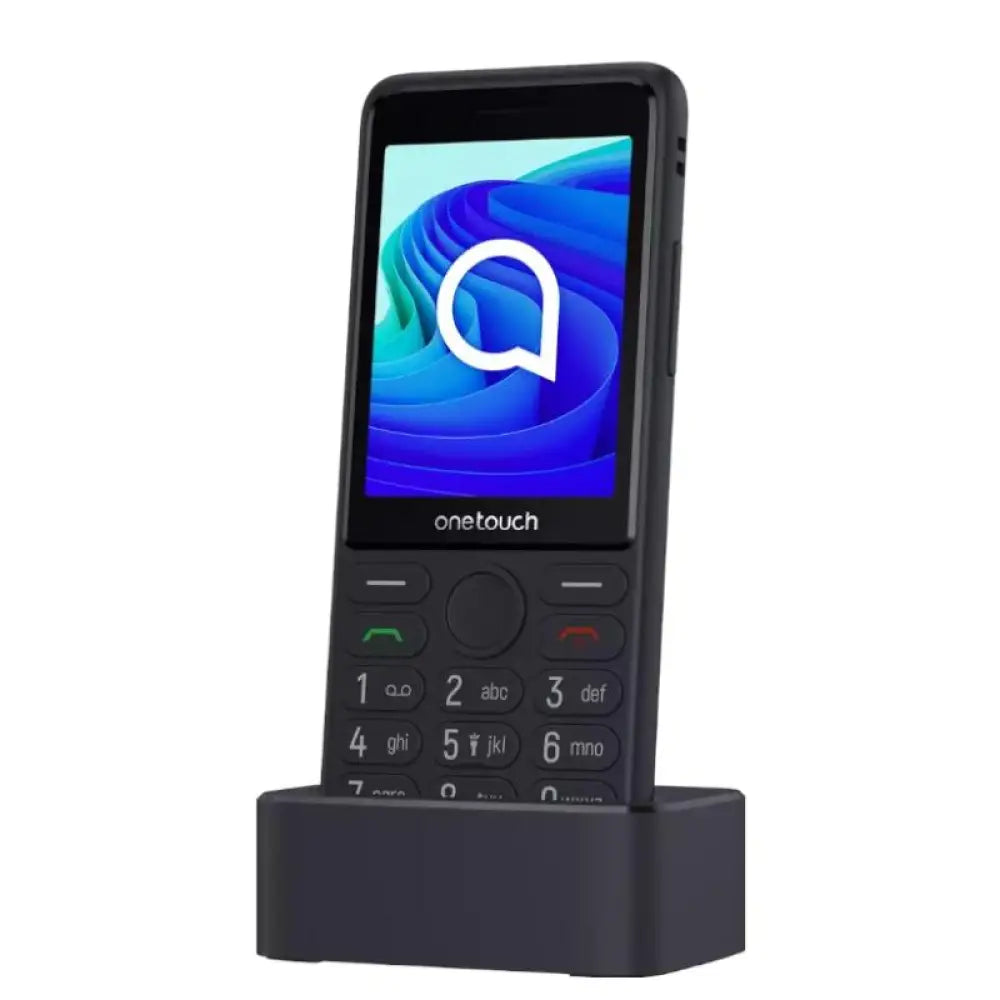 Teléfono móvil TCL Senior One Touch 4G 2.8" en color Dark Night, diseñado para usuarios mayores, con pantalla compacta y fácil de usar.