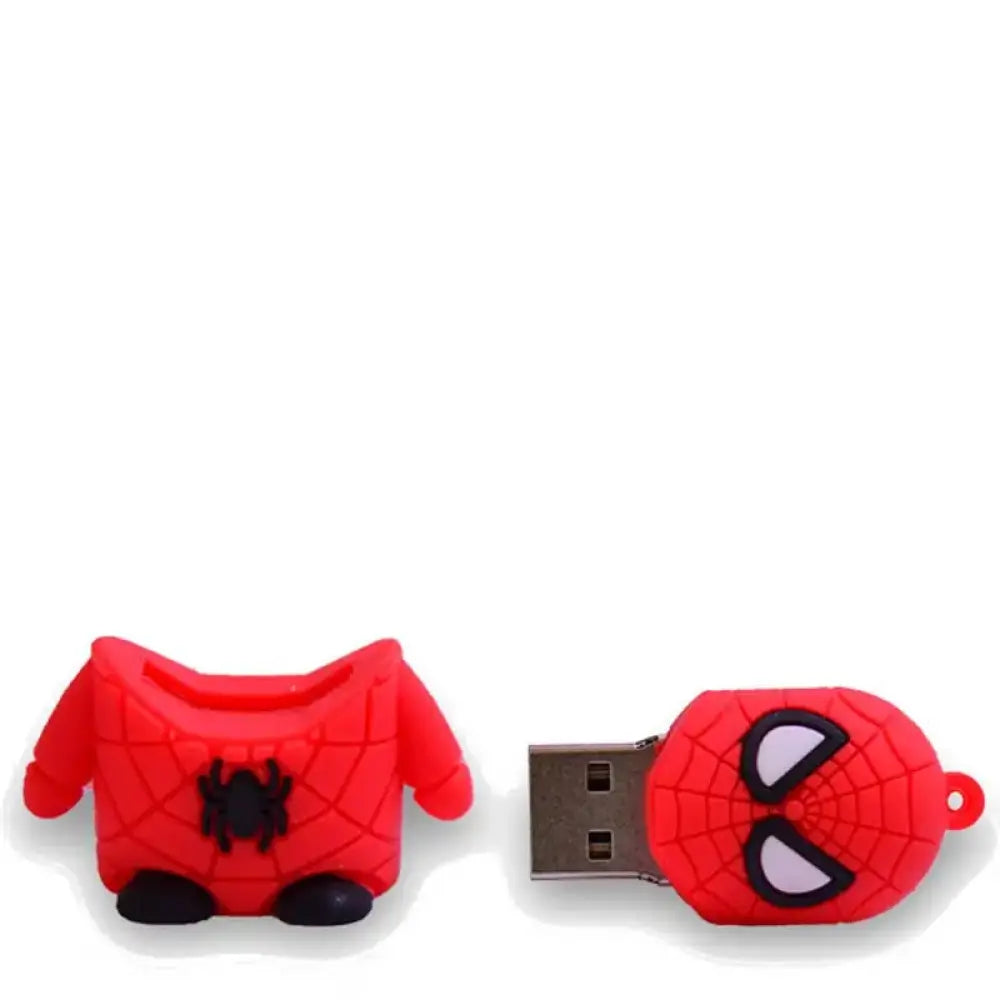 Pendrive USB TECH ONE TECH Super Spider de 32 GB, compacto y resistente para almacenamiento portátil, con diseño de araña.