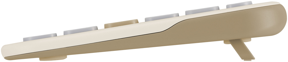 TECLADO ASUS KW100 INNALAMBRICO QWERTY BEIGE - detalle