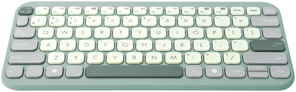 TECLADO ASUS KW100 INNALAMBRICO QWERTY GREEN - detalle