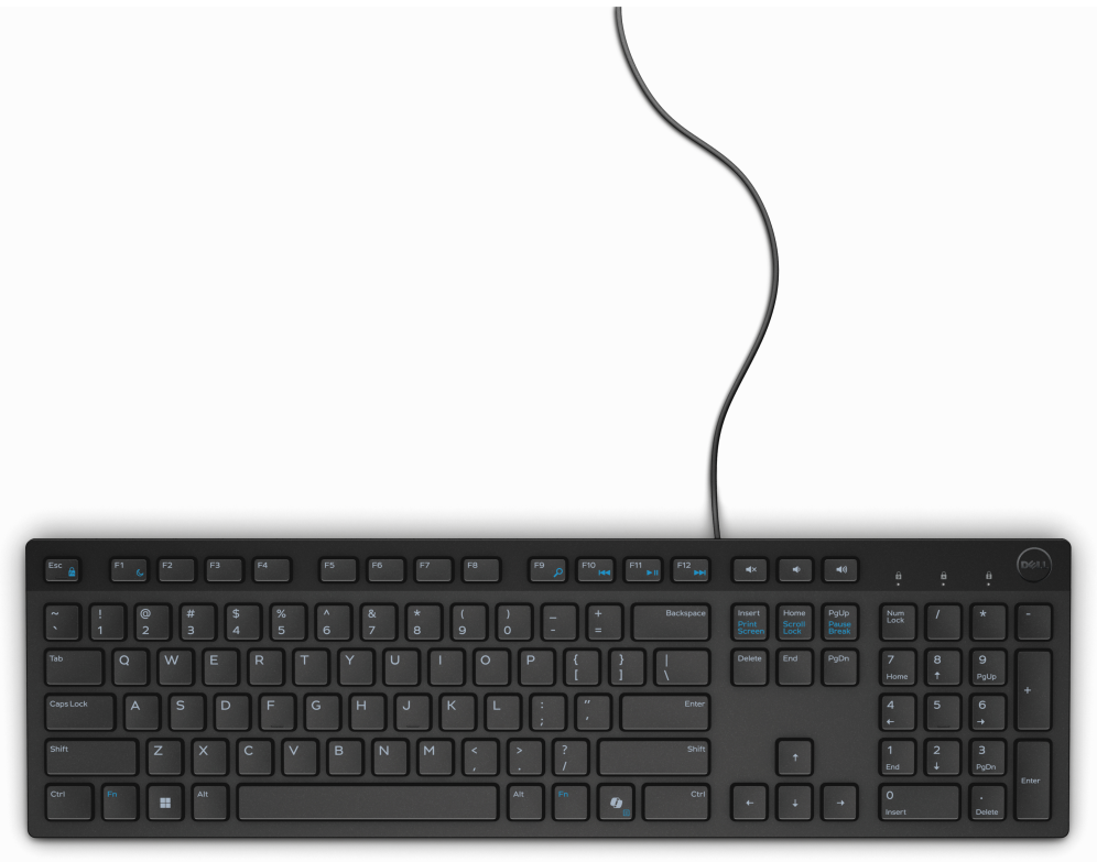 TECLADO DELL KB216 QWERTY NEGRO