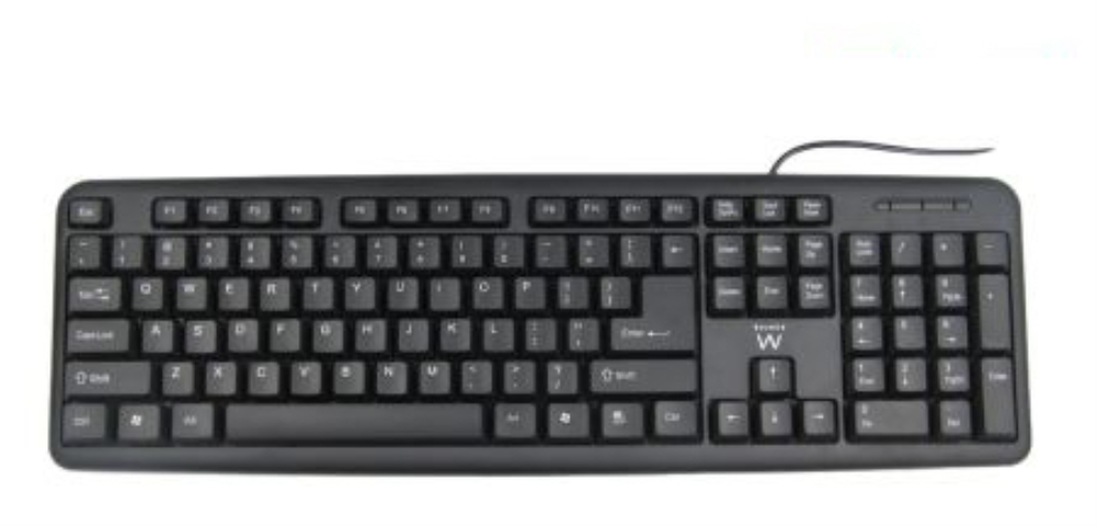 TECLADO EWENT PORTUGUES USB NEGRO
