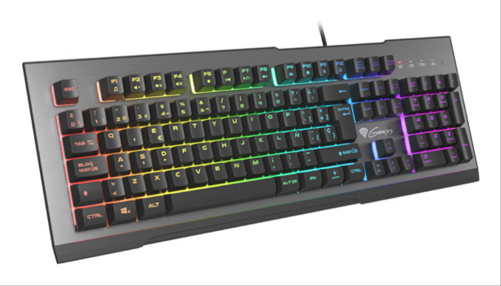 GENESIS Rhod 500 RGB teclado Juego USB QWERTY Español Negro. Gris
