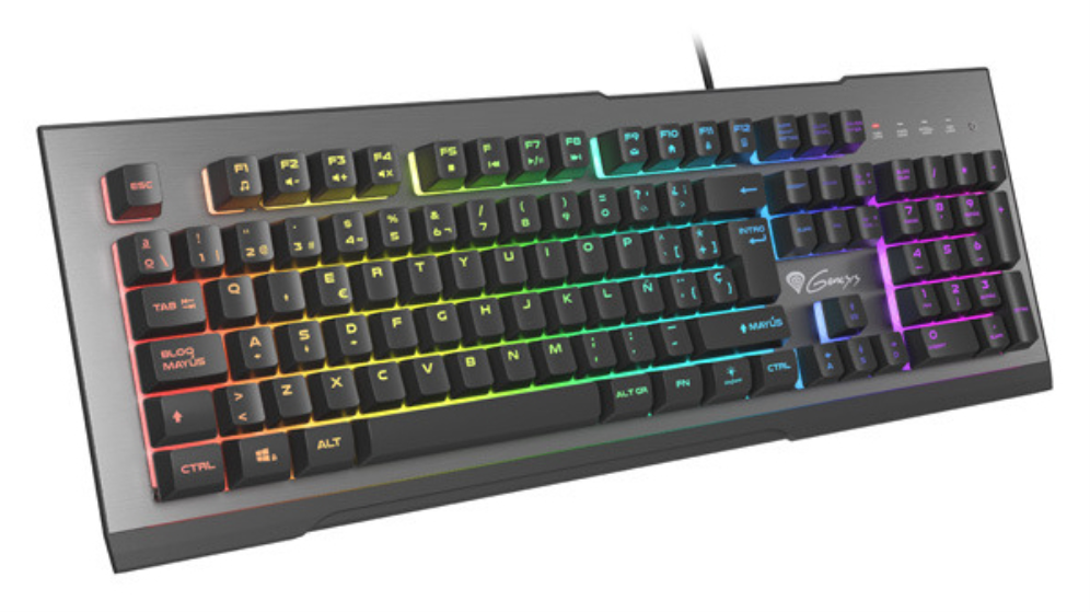 TECLADO GAMING GENESIS RHOD 500 USB RETROILUMINADO ALUMINIO
