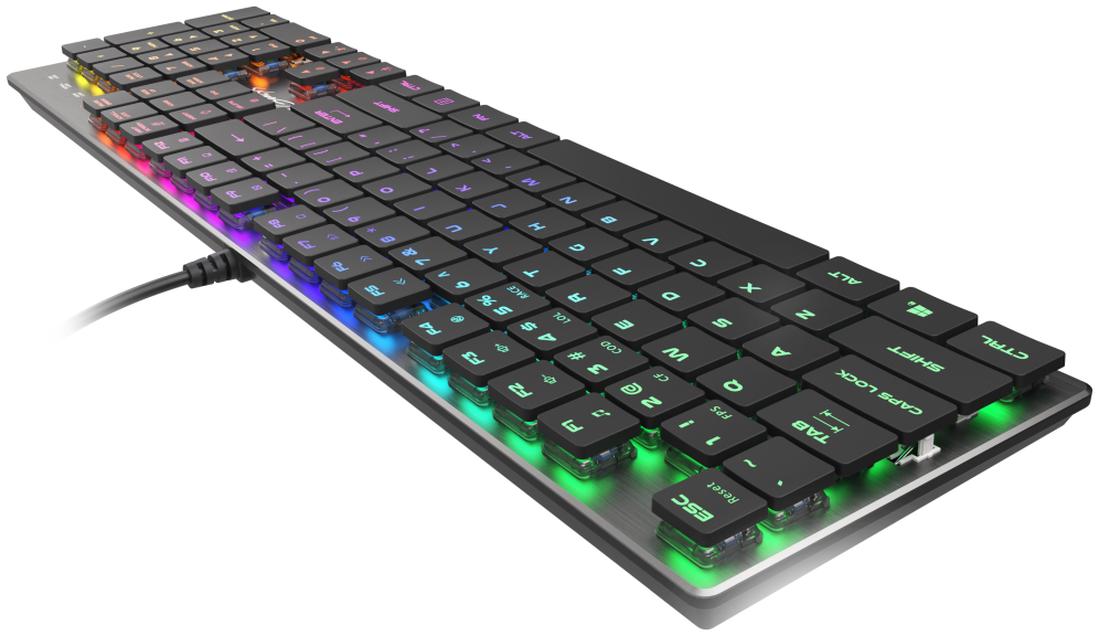 TECLADO GAMING GENESIS THOR 420 RGB US LAYOUT - detalle