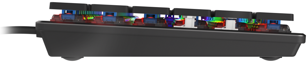TECLADO GAMING GENESIS THOR 420 RGB US LAYOUT - detalle