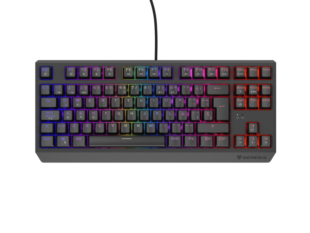 GENESIS Thor 230 TKL teclado Juego USB QWERTY Español Negro