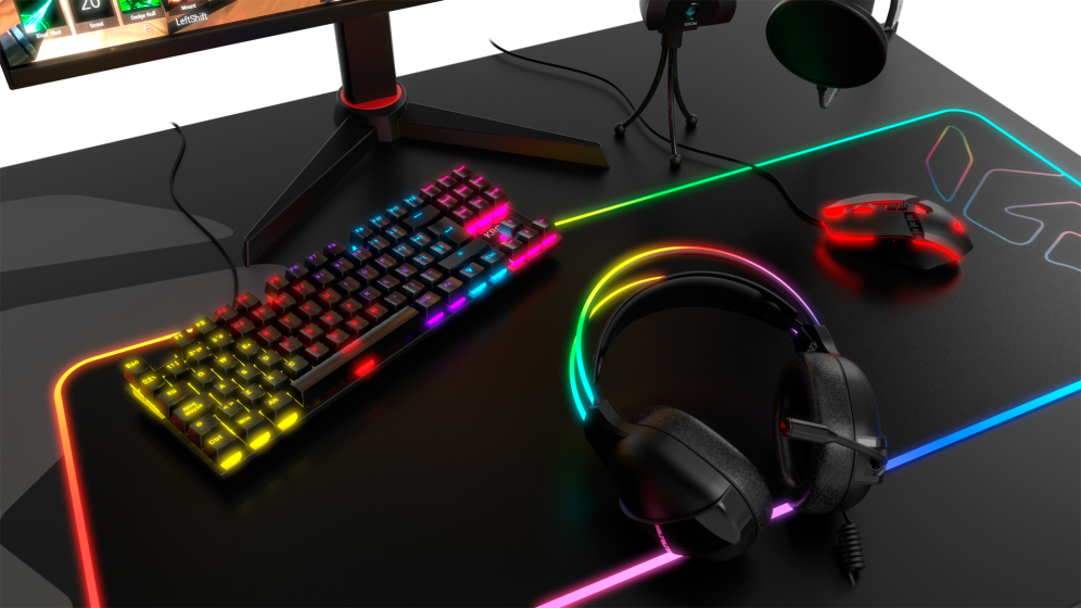 TECLADO GAMING KROM KASIC TKL RAINBOW ES USB RETROILUMINADO MECANICO NEGRO - detalle