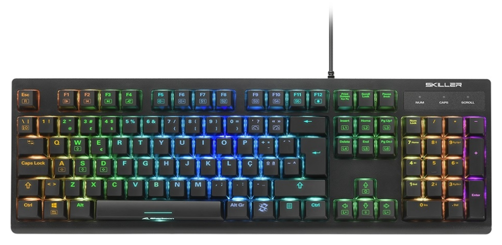 TECLADO GAMING SHARKOON SHARK SKILLER SGK30 RED PORTUGUES