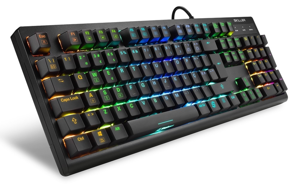 TECLADO GAMING SHARKOON SHARK SKILLER SGK30 RED PORTUGUES - detalle