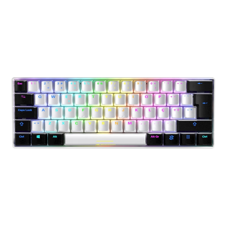 Sharkoon SGK50 S4 teclado Juego RF inalámbrica + USB QWERTY Portugués Blanco