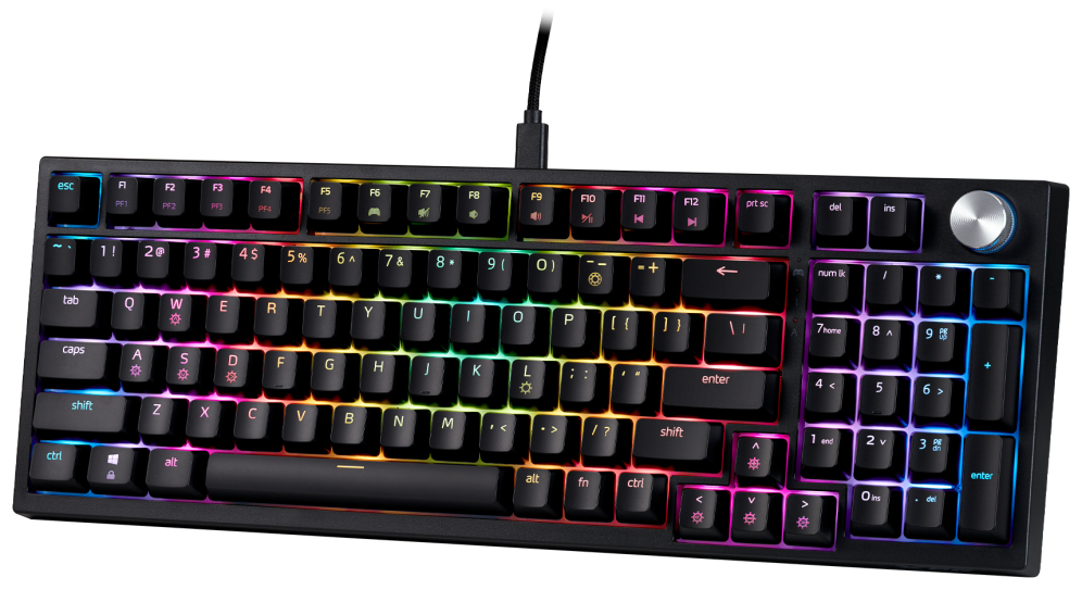TECLADO GAMING XPG SORCERER ES USB RETROILUMINADO MECANICO NEGRO - detalle