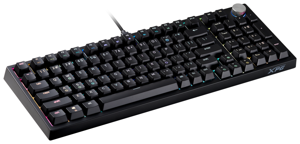TECLADO GAMING XPG SORCERER ES USB RETROILUMINADO MECANICO NEGRO - detalle