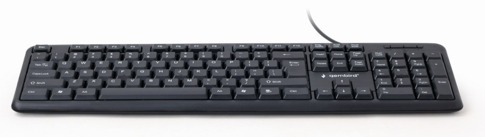 TECLADO GEMBIRD USB NEGRO DISEÑO EEUU - detalle