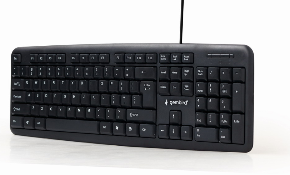 TECLADO GEMBIRD USB NEGRO PORTUGUES - detalle