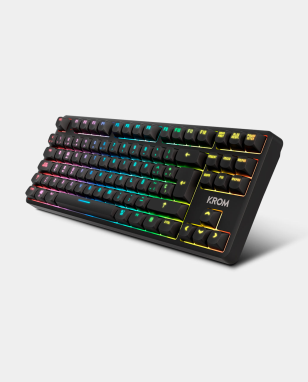 TECLADO KROM KERNEL PRO MINI INALAMBRICO RETROILUMINADO MECANICO NEGRO - detalle