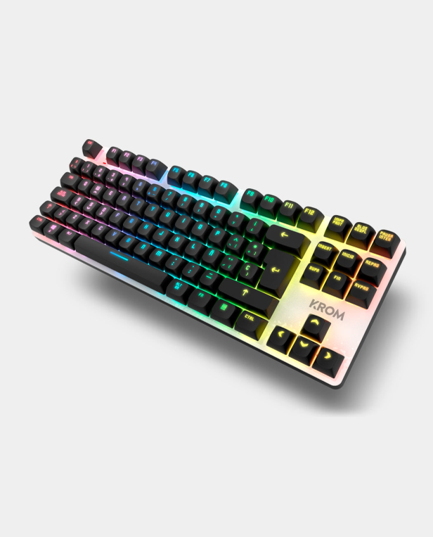 TECLADO KROM KERNEL PRO MINI INALAMBRICO RETROILUMINADO MECANICO NEGRO - detalle