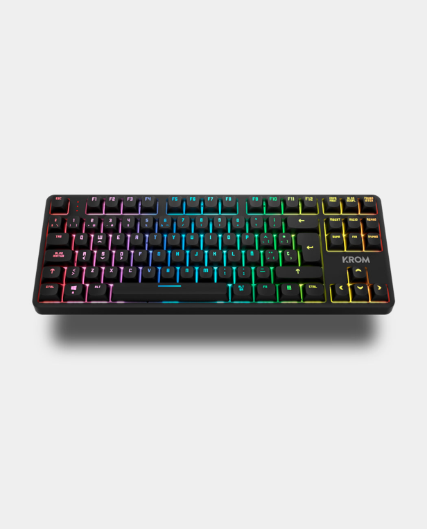 TECLADO KROM KERNEL PRO MINI INALAMBRICO RETROILUMINADO MECANICO NEGRO - detalle