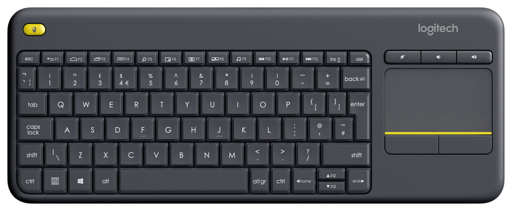 TECLADO LOGITECH K400 PLUS RF INALAMBRICO NEGRO - detalle