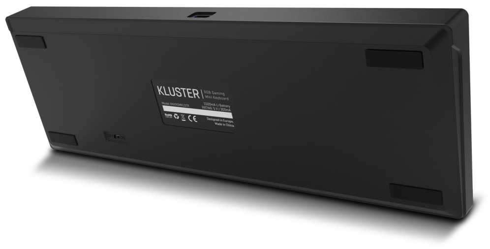 TECLADO MINI KROM GAMING KLUSTER BLUETOOTH RETROILUMINADO MECANICO NEGRO - detalle