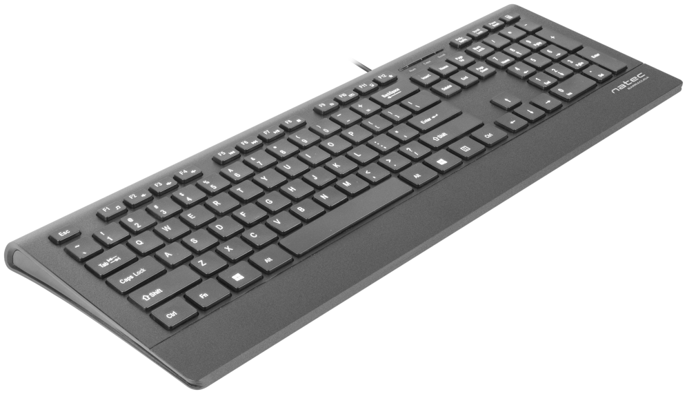 TECLADO NATEC BARRACUDA SLIM USB NEGRO - detalle