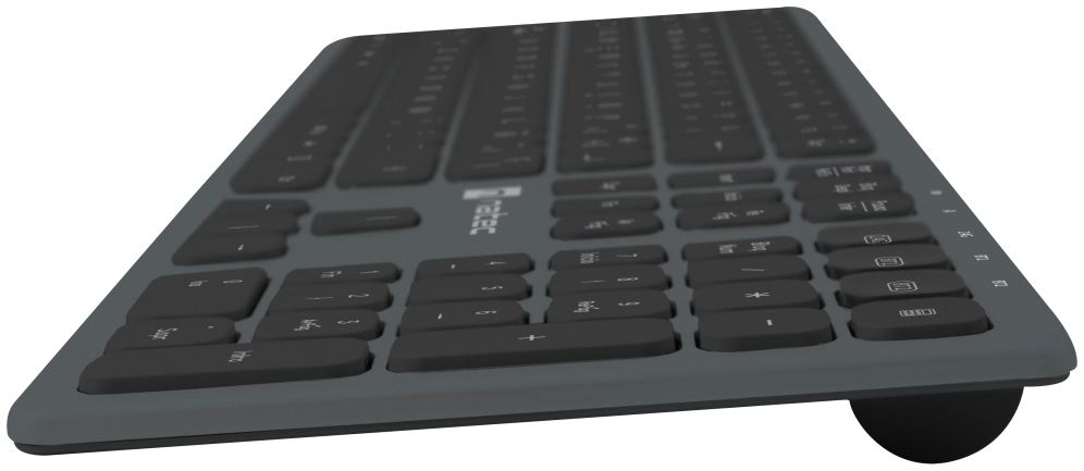 TECLADO NATEC DOLPHIN SLIM BLUETOOTH ALUMINIO - detalle