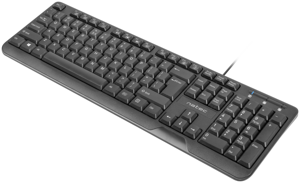 TECLADO NATEC TROUT SLIM USB NEGRO - detalle