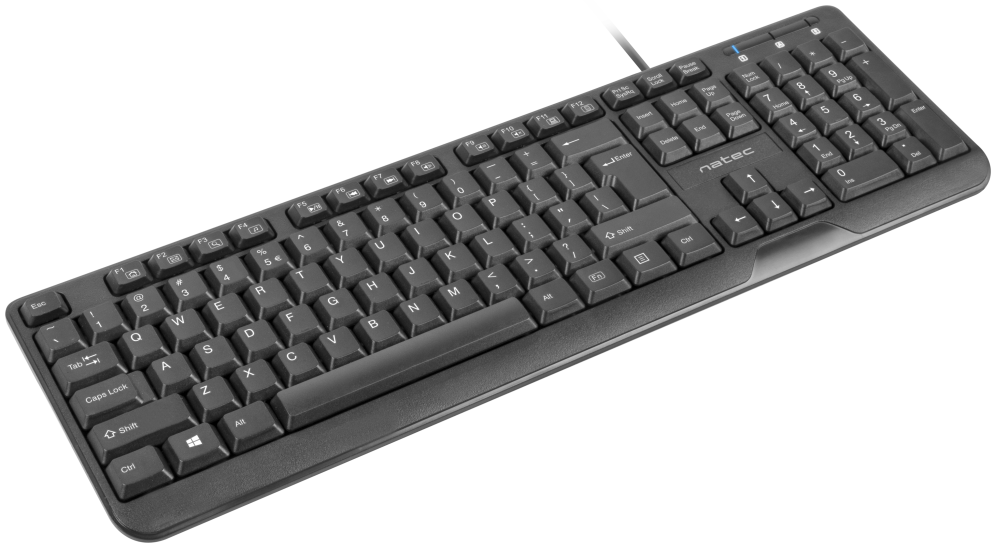 TECLADO NATEC TROUT SLIM USB NEGRO - detalle
