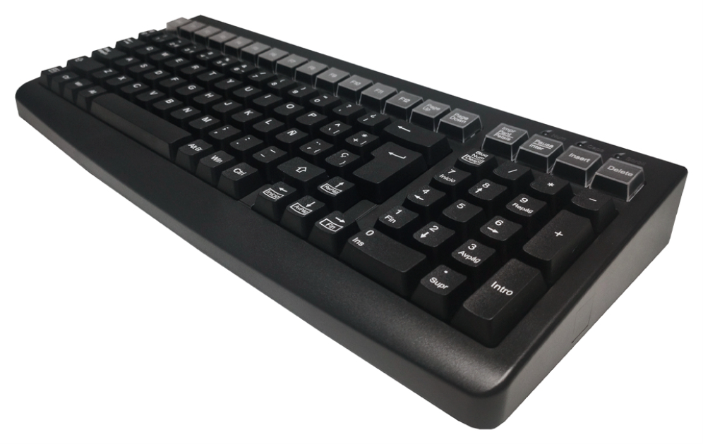TECLADO POS MUSTEK MKB-800. USB. NEGRO.
