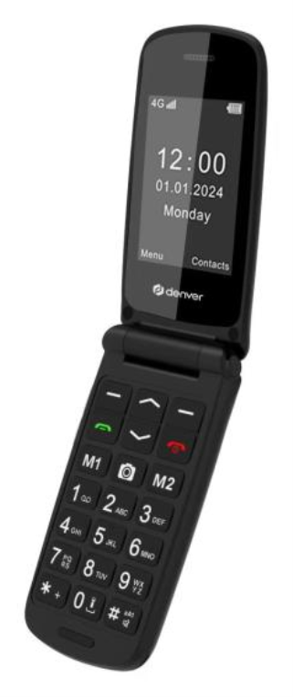 TELEFONO FLIP DENVER 4G ESPECIALMENTE PARA MAYORES