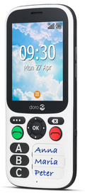 TELEFONO MOVIL SENIOR DORO 780X 2,8" 512MB 4GB BLANCO NEGRO