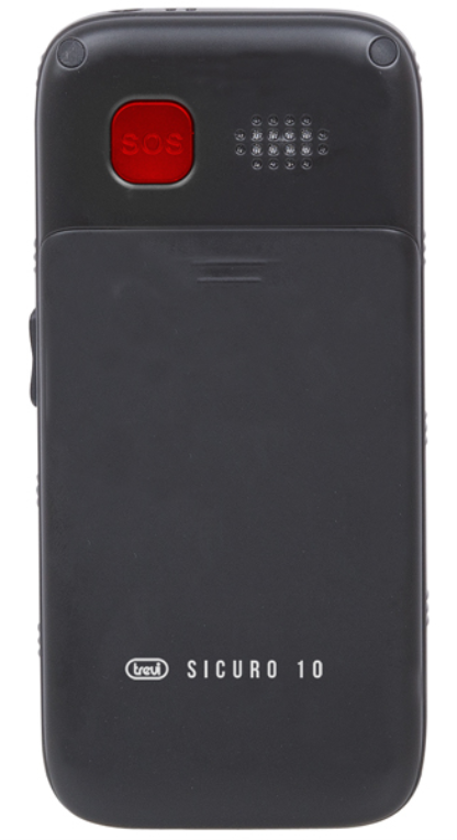 TELEFONO TREVI SICURO 10 SENIOR PHONE BIG BUTTONS FUNCION S.O.S. BLACK - detalle