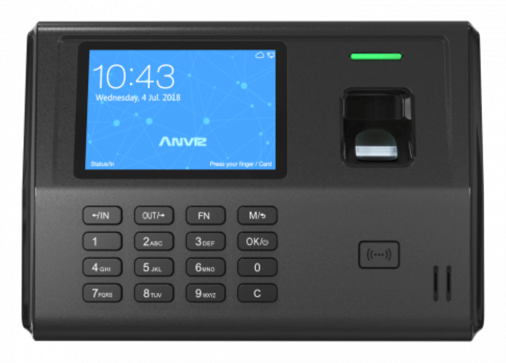 TERMINAL CONTROL PRESENCIA ANVIZ EP300 PRO ETHERNET - detalle