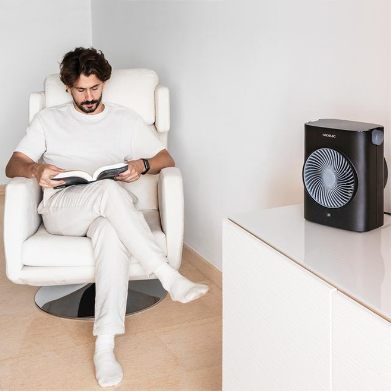 TERMOVENTILADOR READYWARM 2070 MAX CECOTEC FORCE NEGRO 2000W 2 NIVELES 3 MODOS - detalle