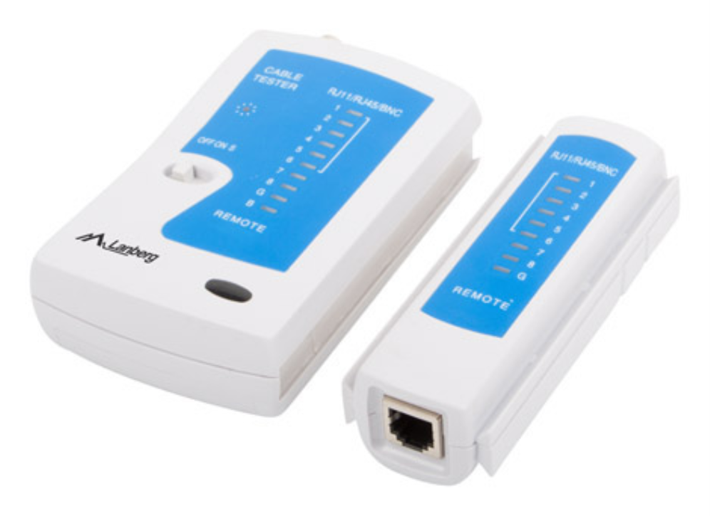TESTER CABLE LANBERG RJ45 RJ12 RJ11 UTP/FTP/SFTP COAXIAL