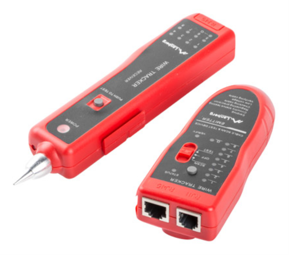 TESTER LANBERG CABLE RASTREADOR DE PARES RJ-45, RJ-12, RJ-11, COAXIAL - detalle