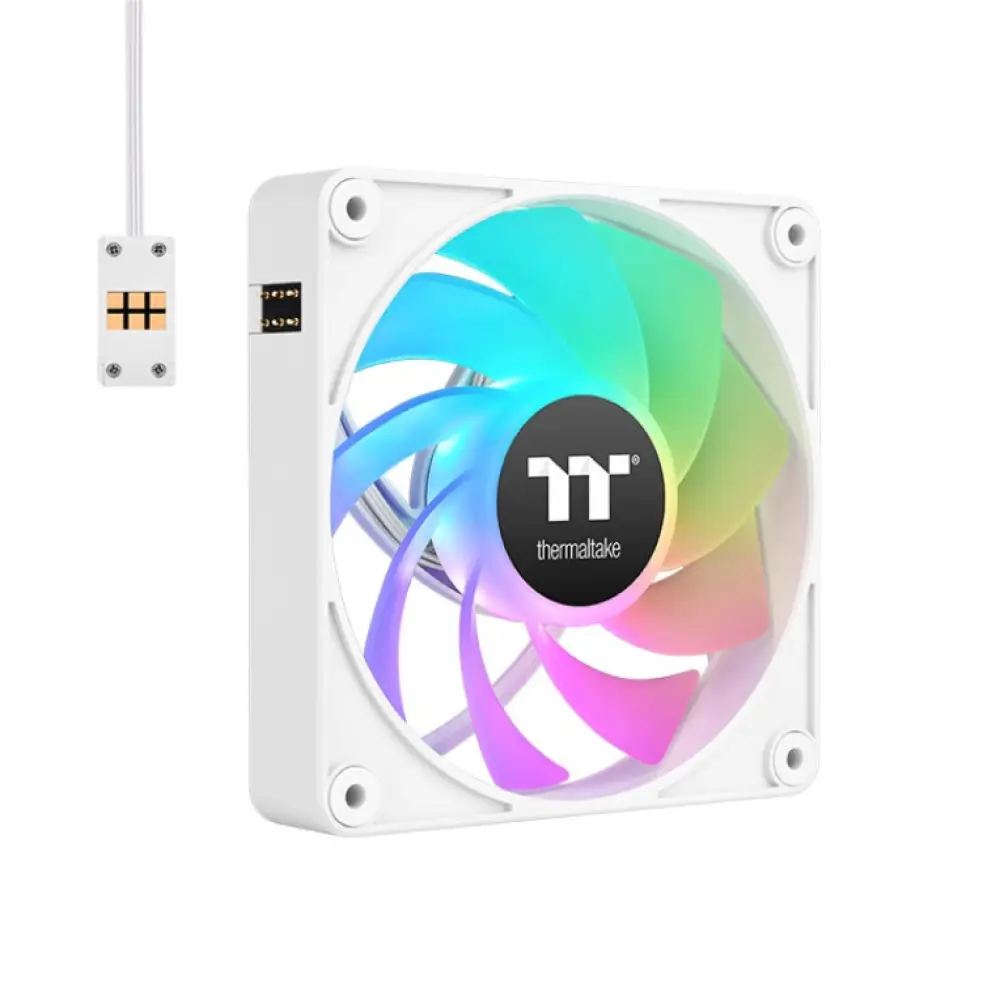 Thermaltake CL-F195-PL14SW-A sistema de refrigeración para ordenador Carcasa del ordenador Ventilador 14 cm Blanco 3 pie