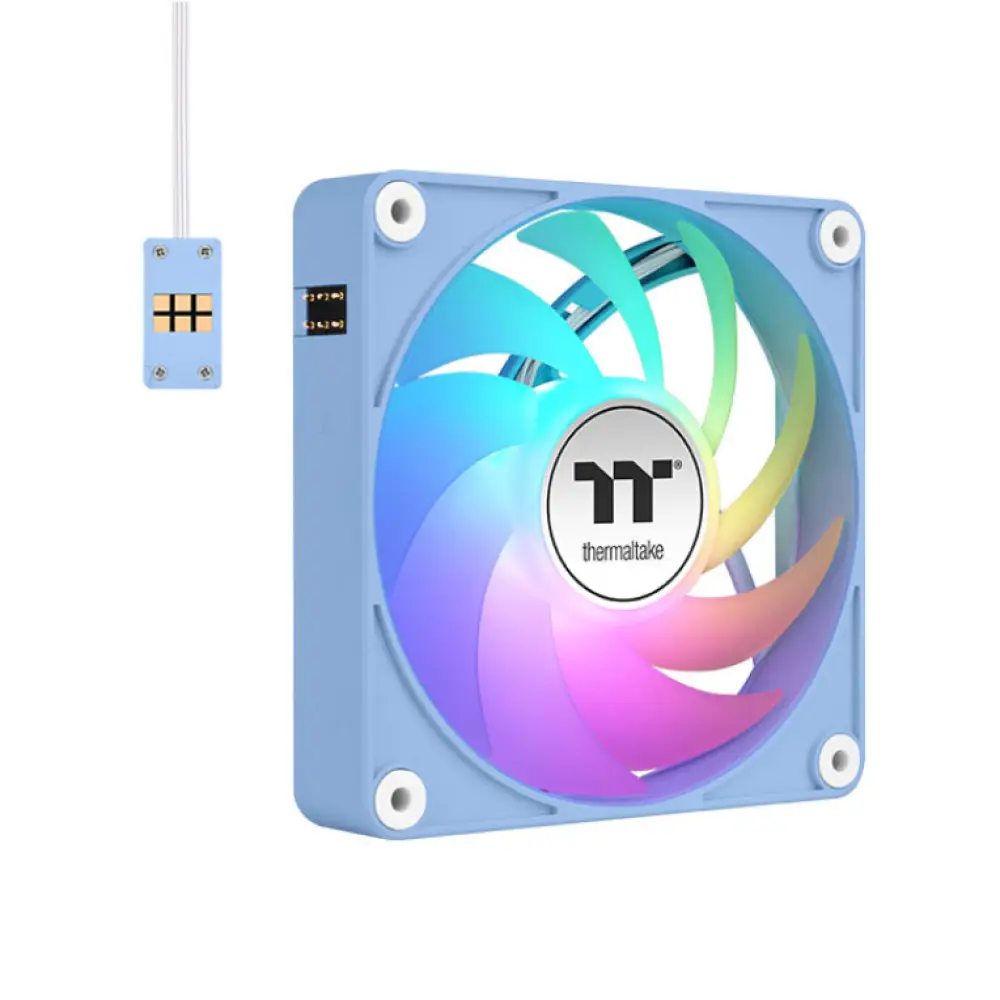 Thermaltake CL-F196-PL12BU-A sistema de refrigeración para ordenador Carcasa del ordenador Ventilador 12 cm Azul 3 pieza