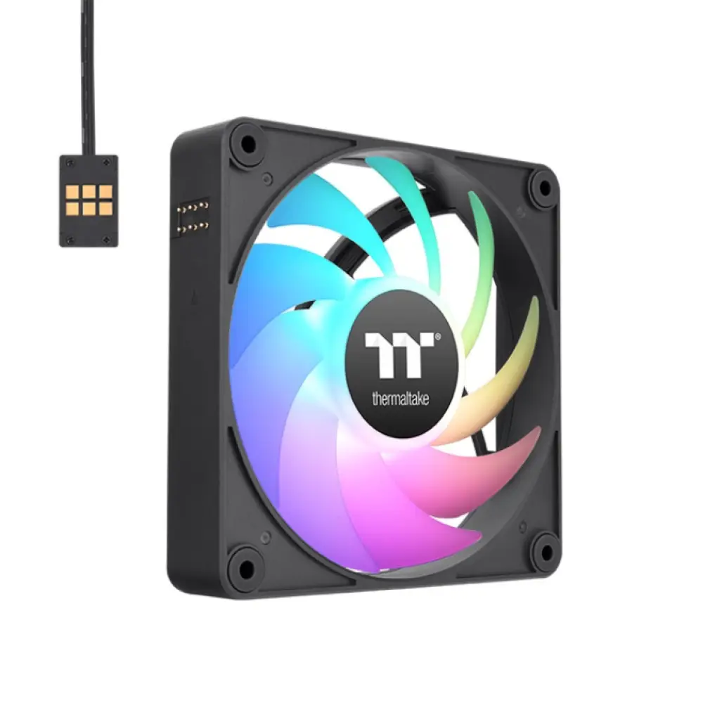 Thermaltake CT120 EX ARGB Carcasa del ordenador Ventilador 12 cm Negro. Blanco 3 pieza(s)
