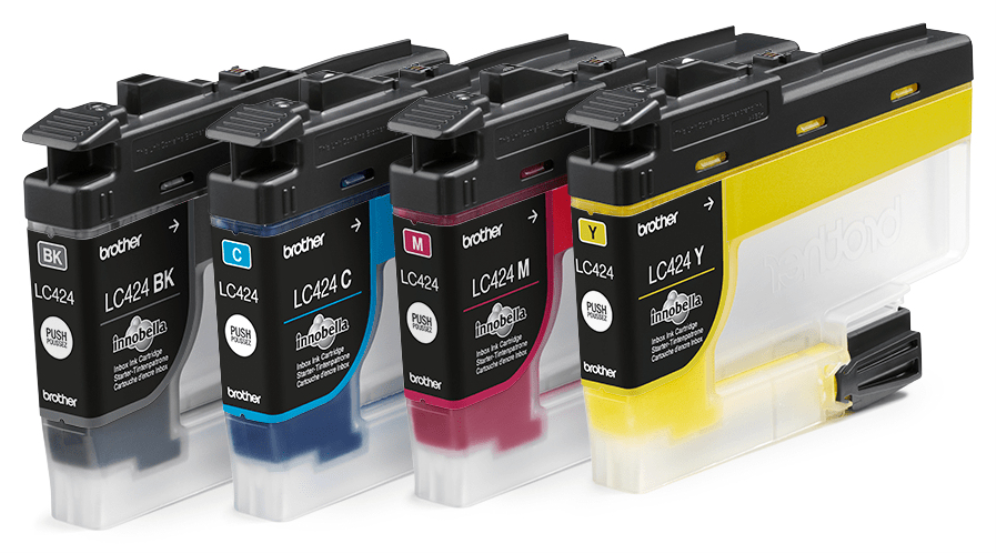 TINTA BROTHER LC424VAL PACK NEGRO CIAN MAGENTA AMARILLO - detalle