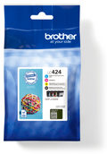TINTA BROTHER LC424VAL PACK NEGRO CIAN MAGENTA AMARILLO