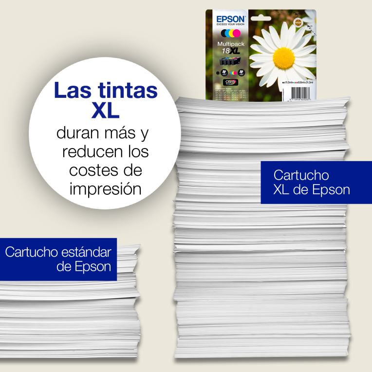 TINTA EPSON EXPRESION HOME 18XL CIAN XP102 205 215 305 405 - detalle