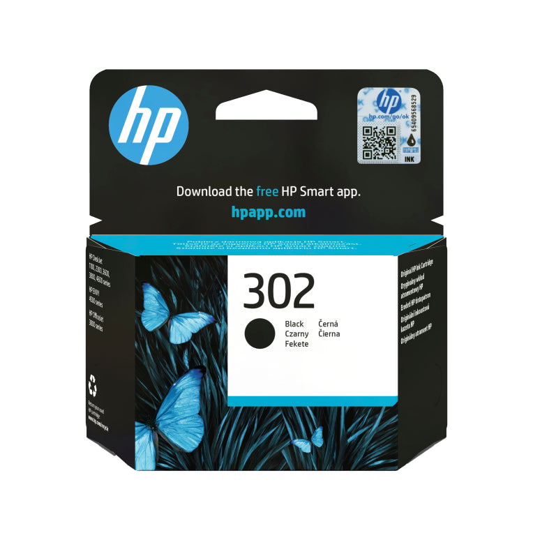HP Cartucho de tinta original 302 negro