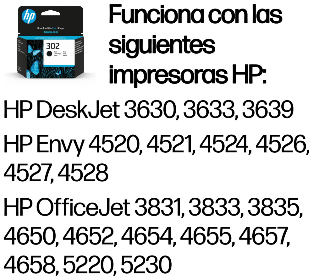 TINTA HP 302 NEGRO - detalle