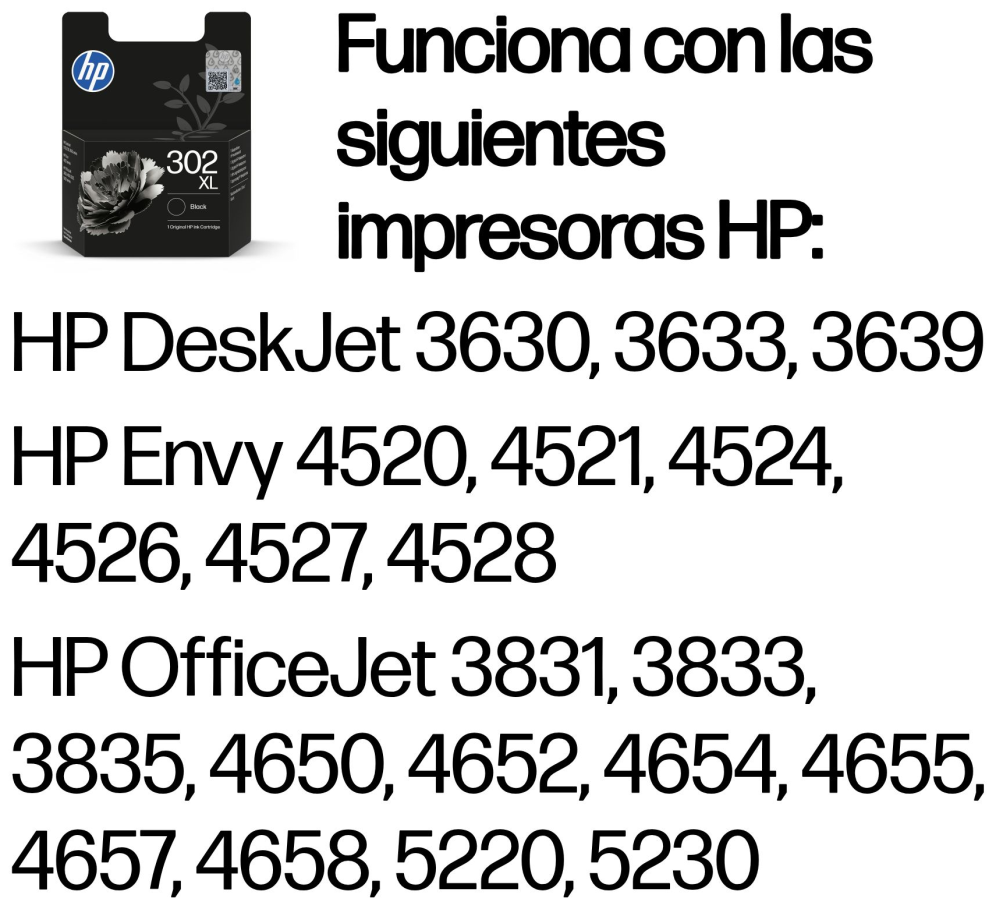 TINTA HP 302XL NEGRO - detalle